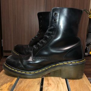 Dr. Martens Black Clemency Heeled Boot